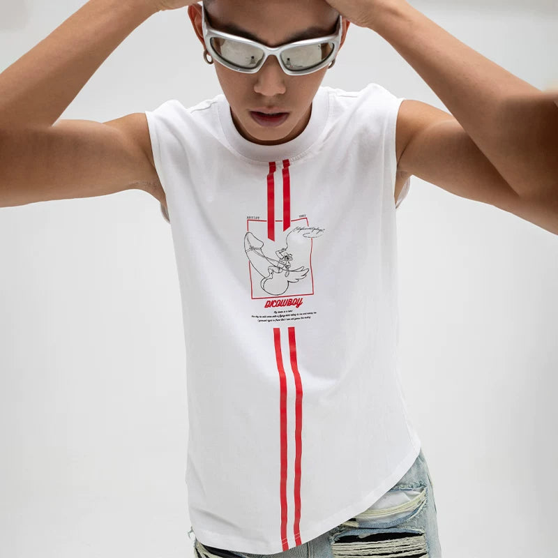 Redline Cowboy Graphic Sleeveless Tee