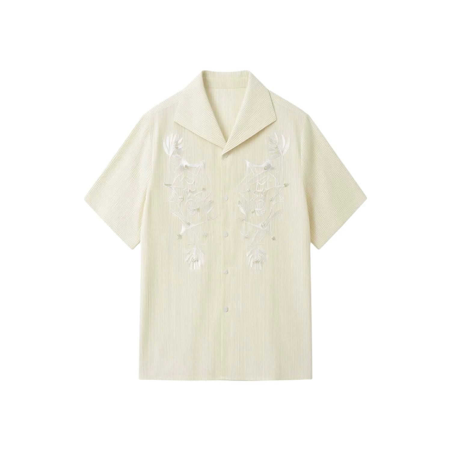 Lemon Veil Embroider Camp Shirt