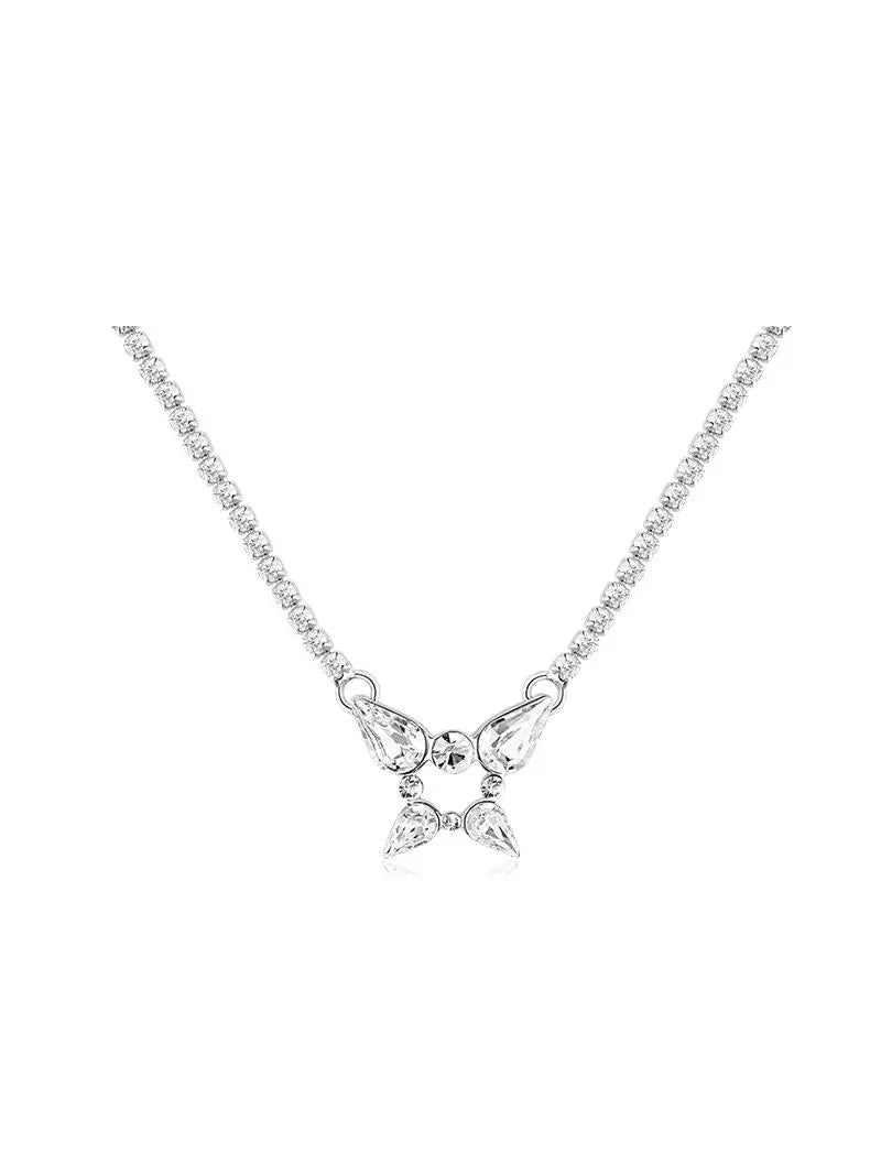Crystal Butterfly Collar Necklace - view 5