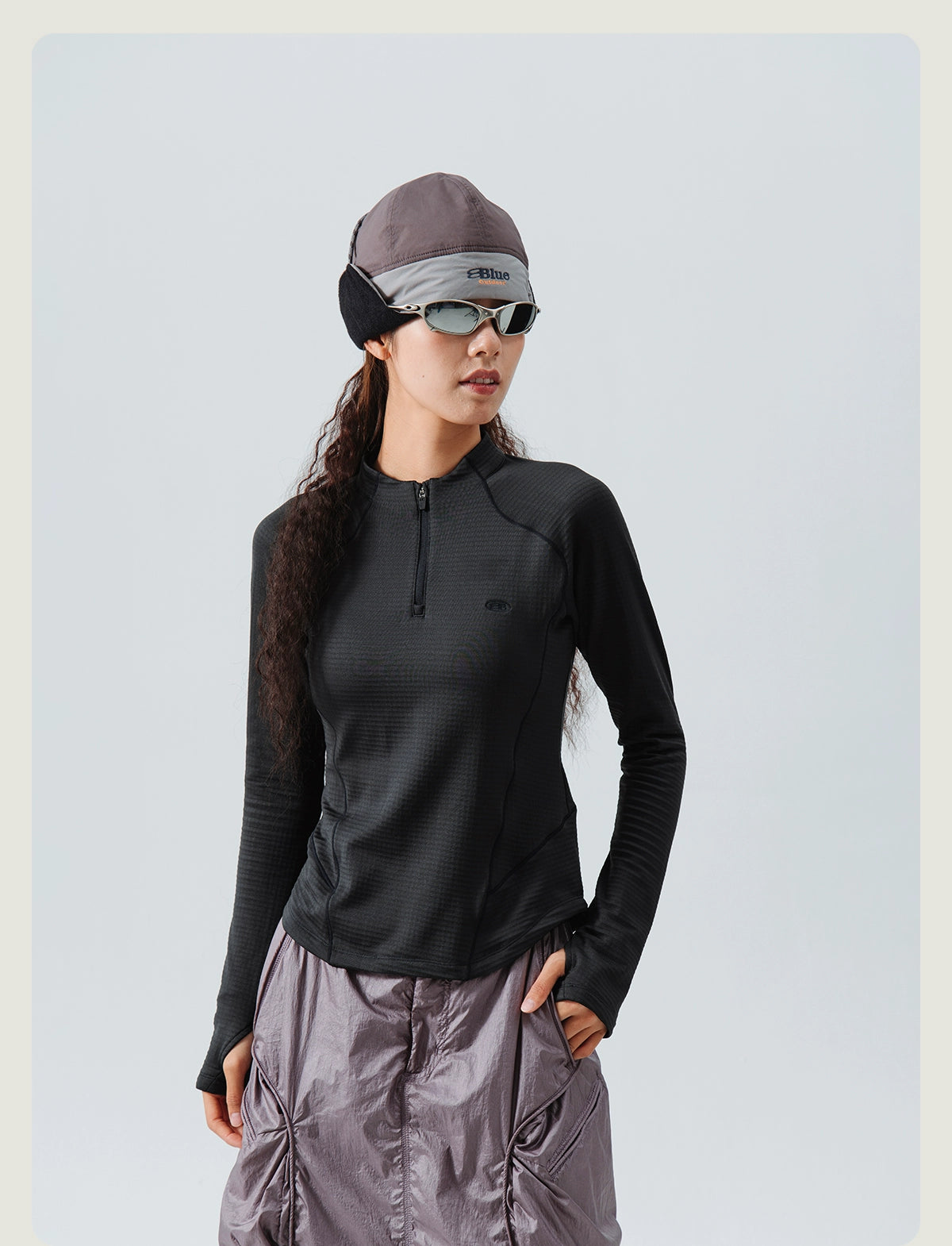 Wool Thermal Stand-Collar T-shirt