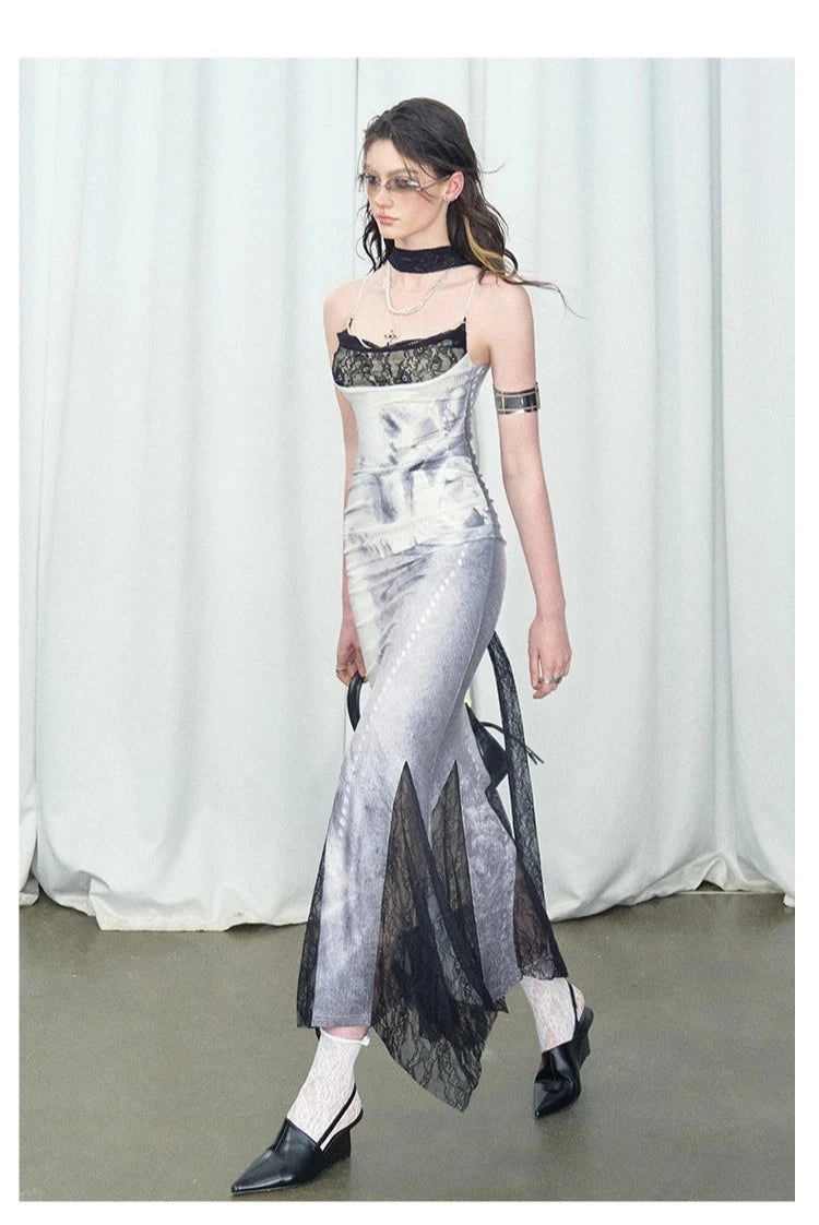 Of Akiva Two-Tone Mermaid Gown