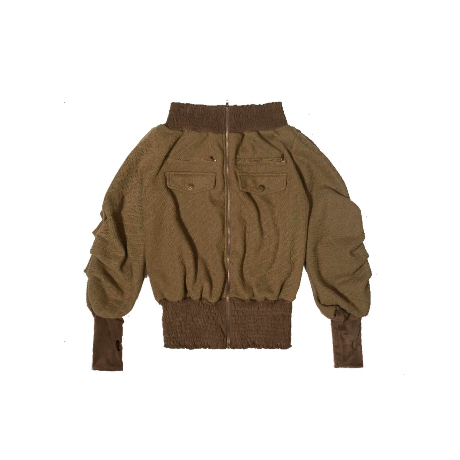 ARIADNAw Military-Inspired Bomber Jacket - Olive Green