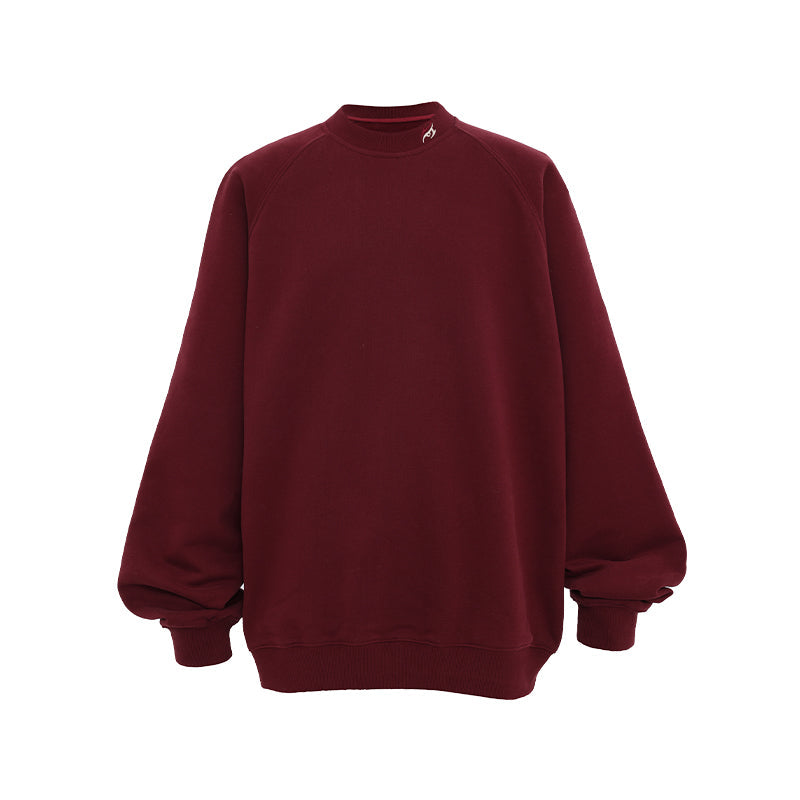 Heavyweight Sweater with Basic Embroidered Logo - chiclara