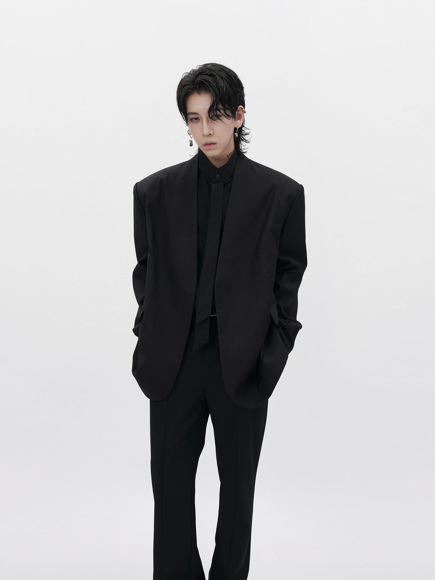 Shadowfold Minimalist Blazer