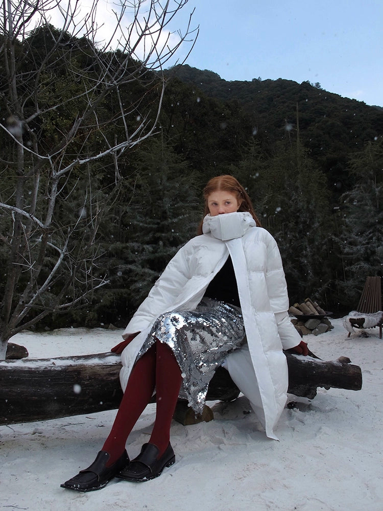 Puffer Coat Longline Jacket