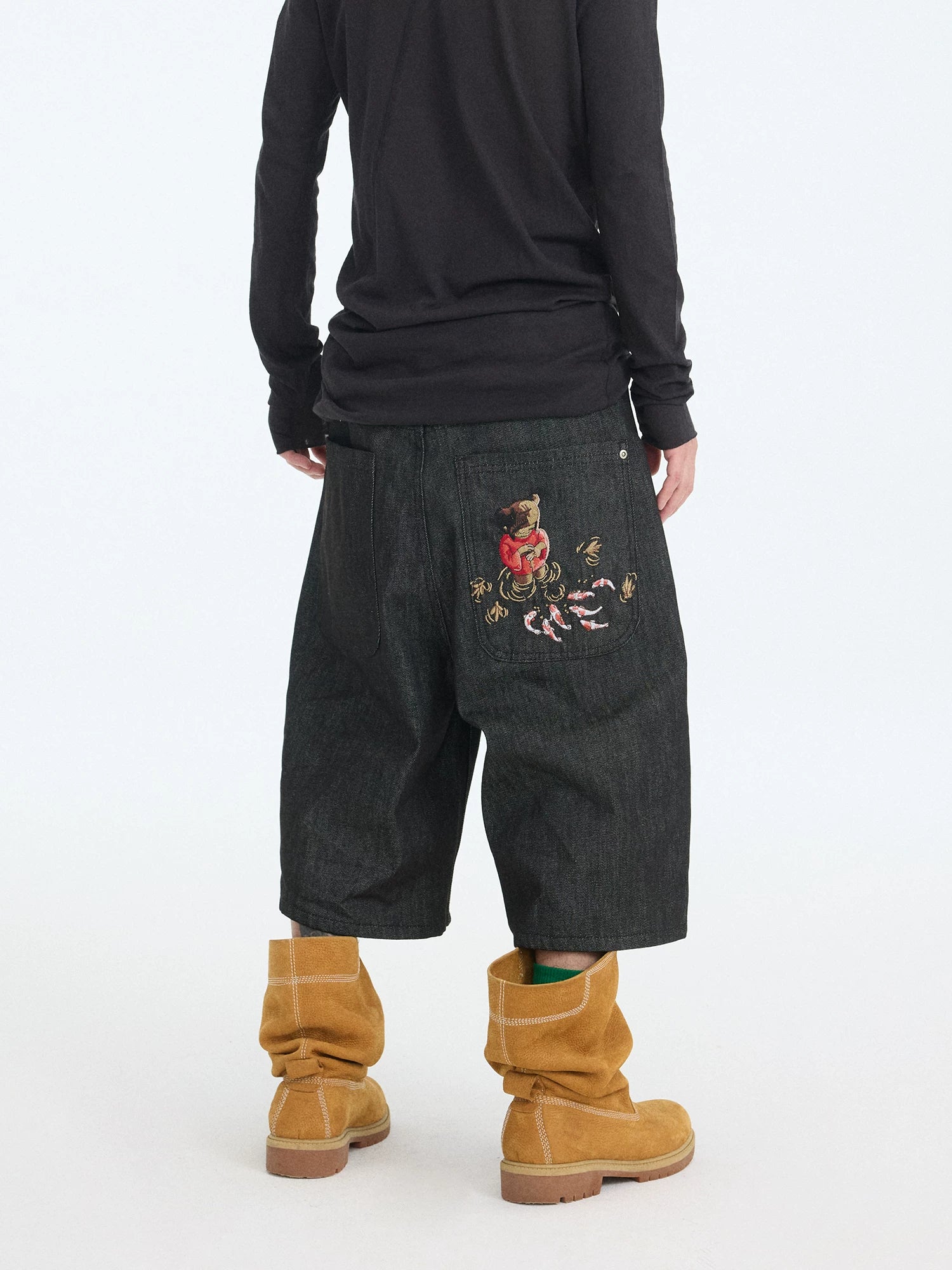 Tempest Embroidered Denim Shorts