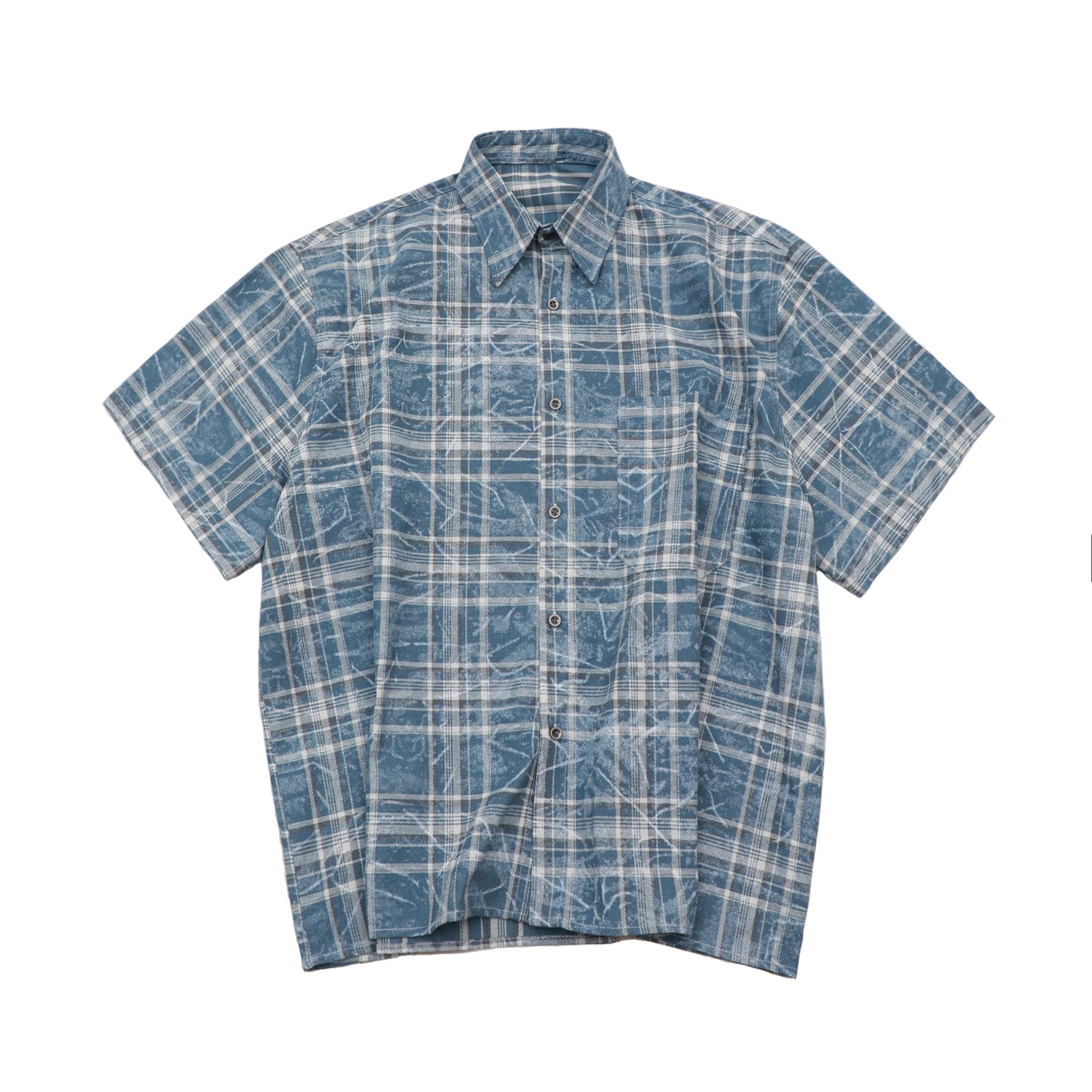 Frost Fade Washed Check Overshirt