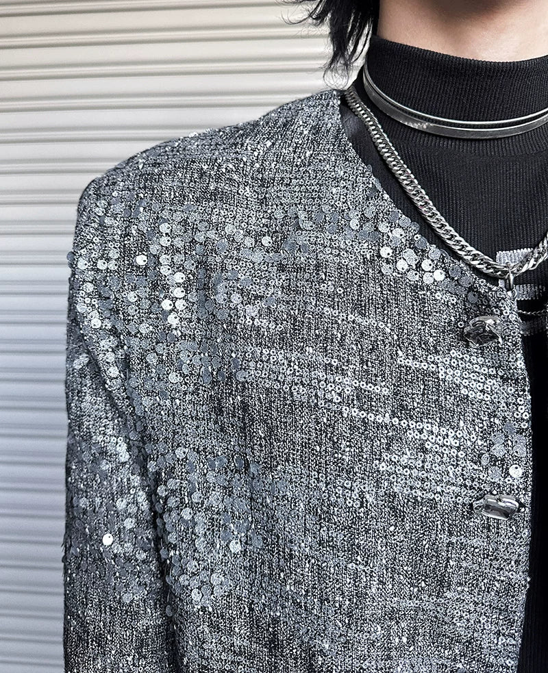 Glacier Static Sequin-Bouclé Jacket