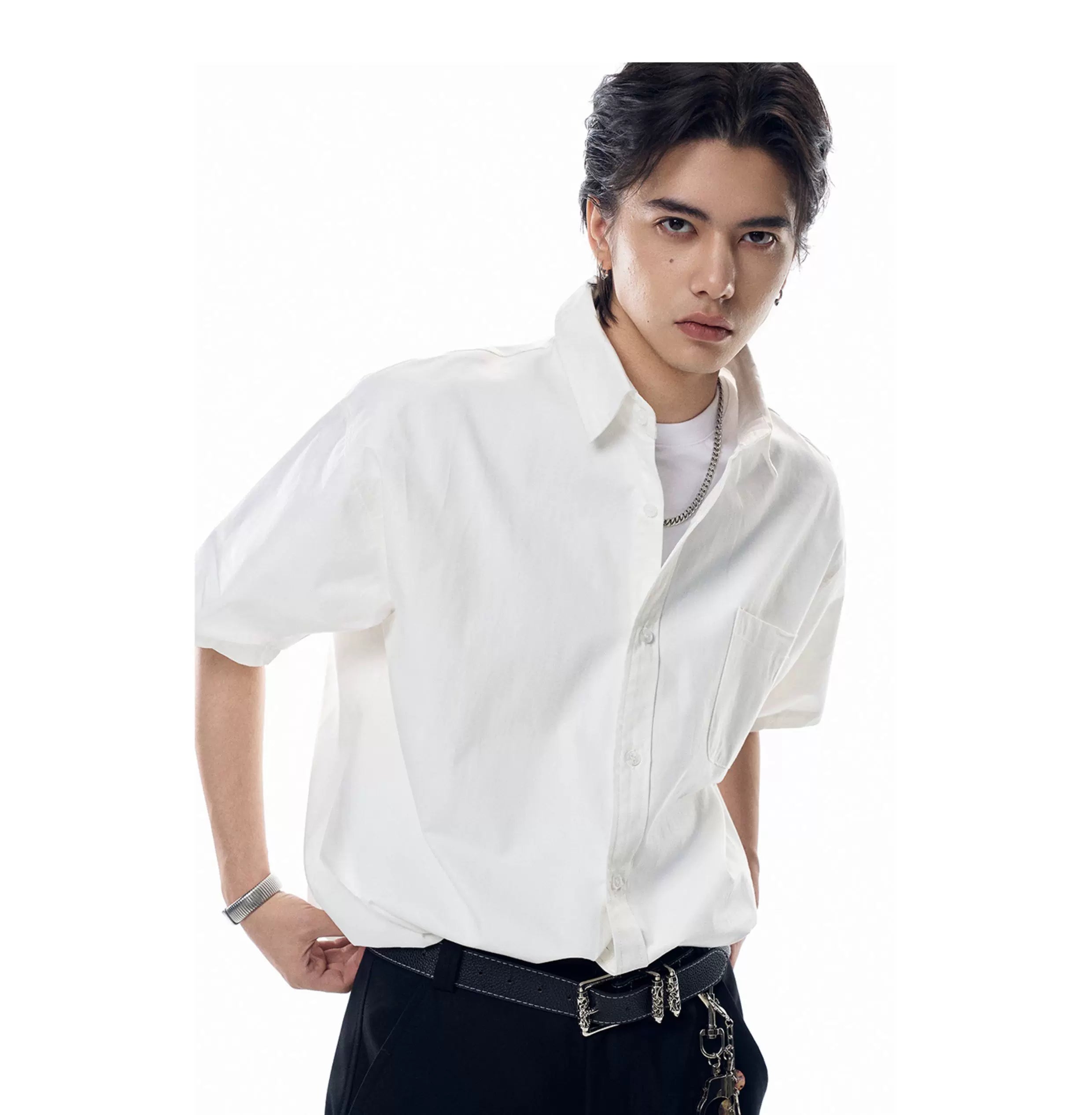 Clean Slate Boxy Short-Sleeve Shirt
