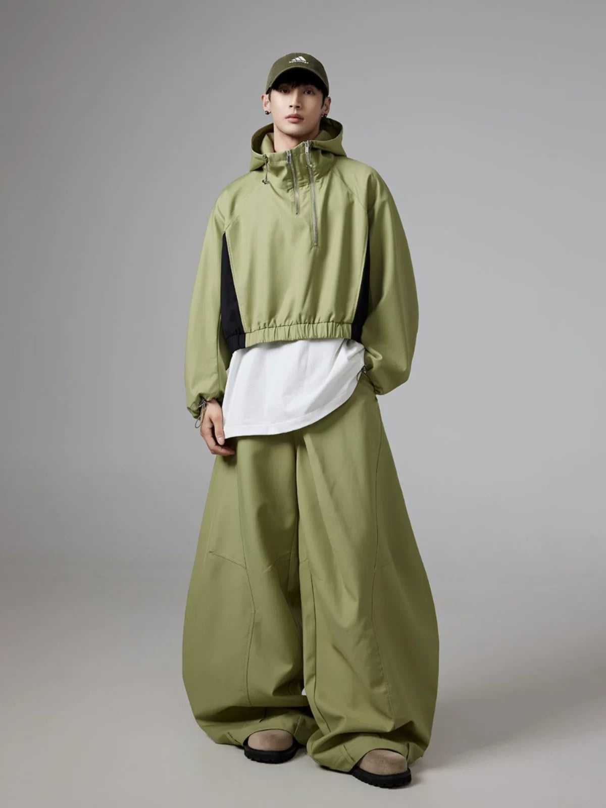 Fold Sculpted Wide Trousers
