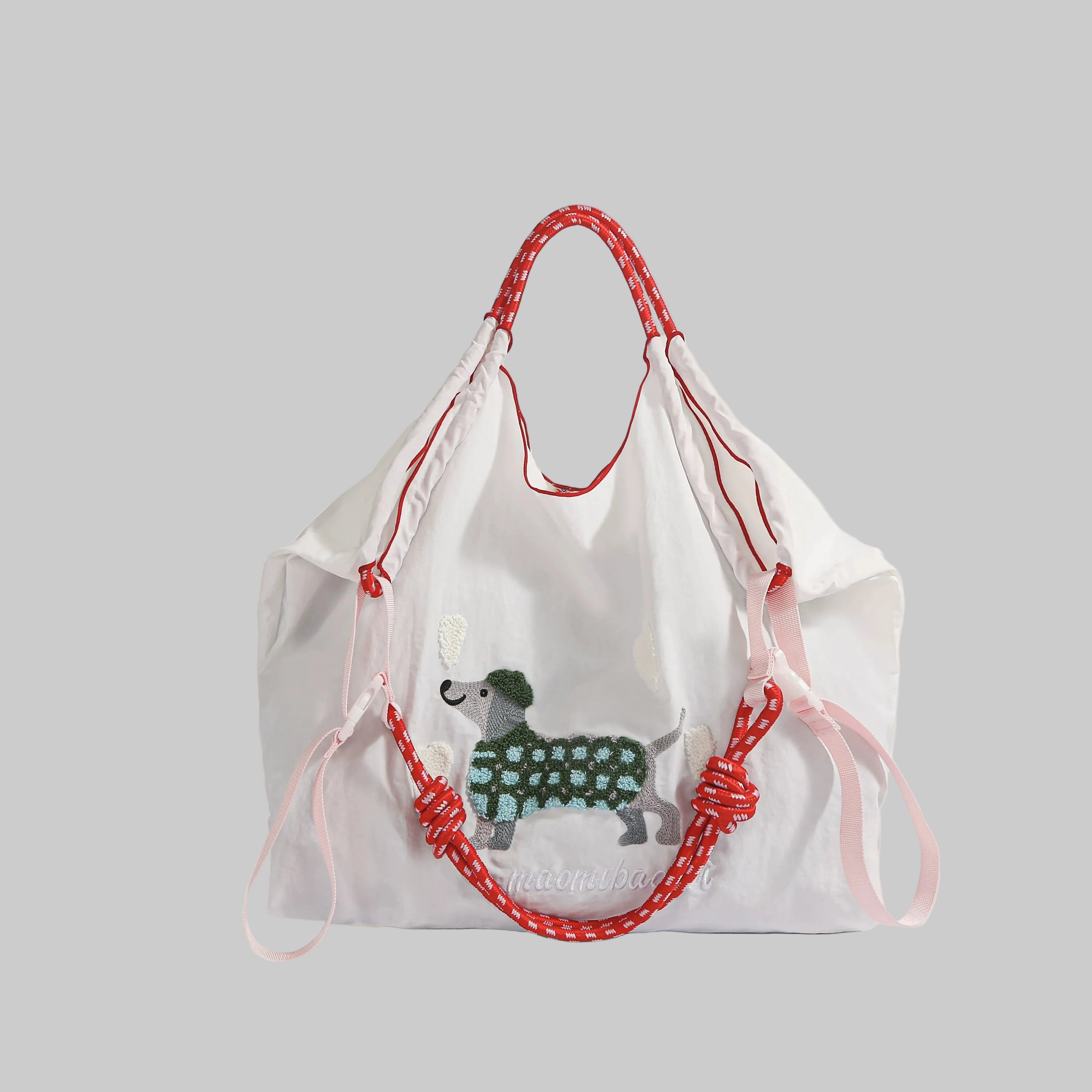 Cloudy Dachshund Sling Tote