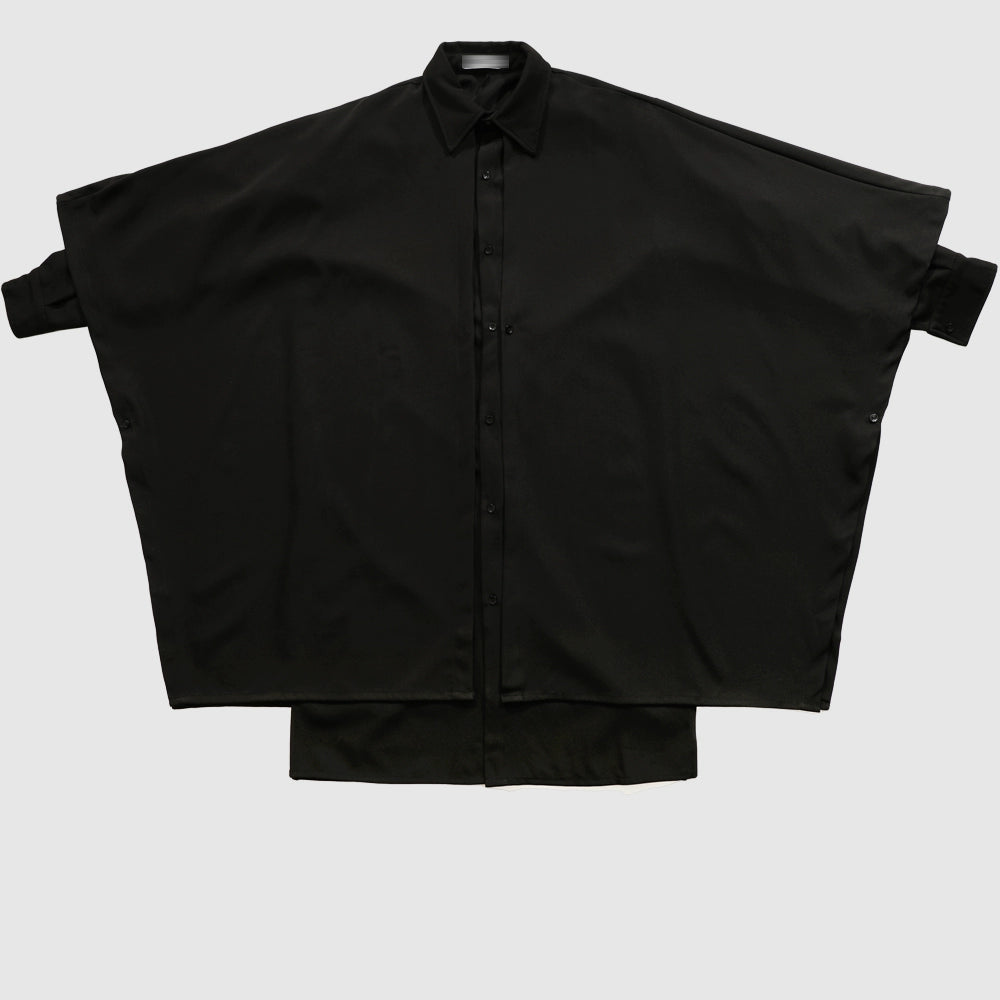 Avant-Garde Oversized Black Shirt
