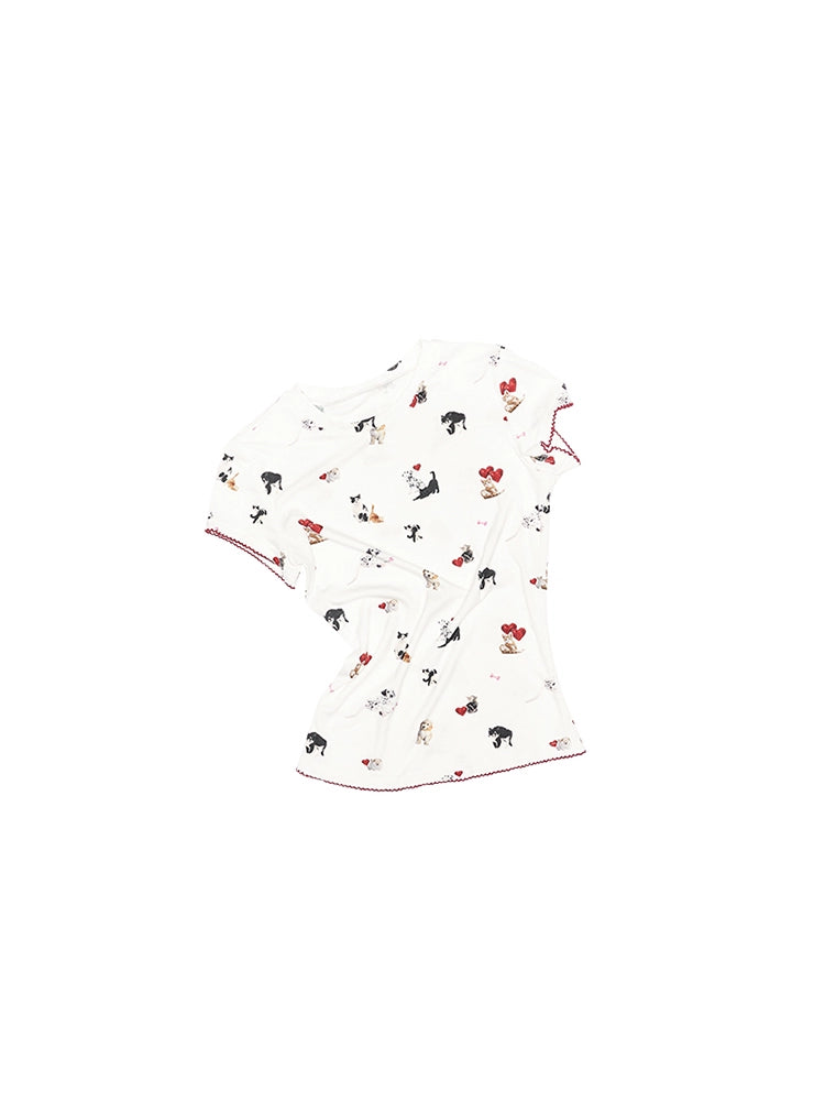"Paw-some Pals" Fitted Graphic Tee