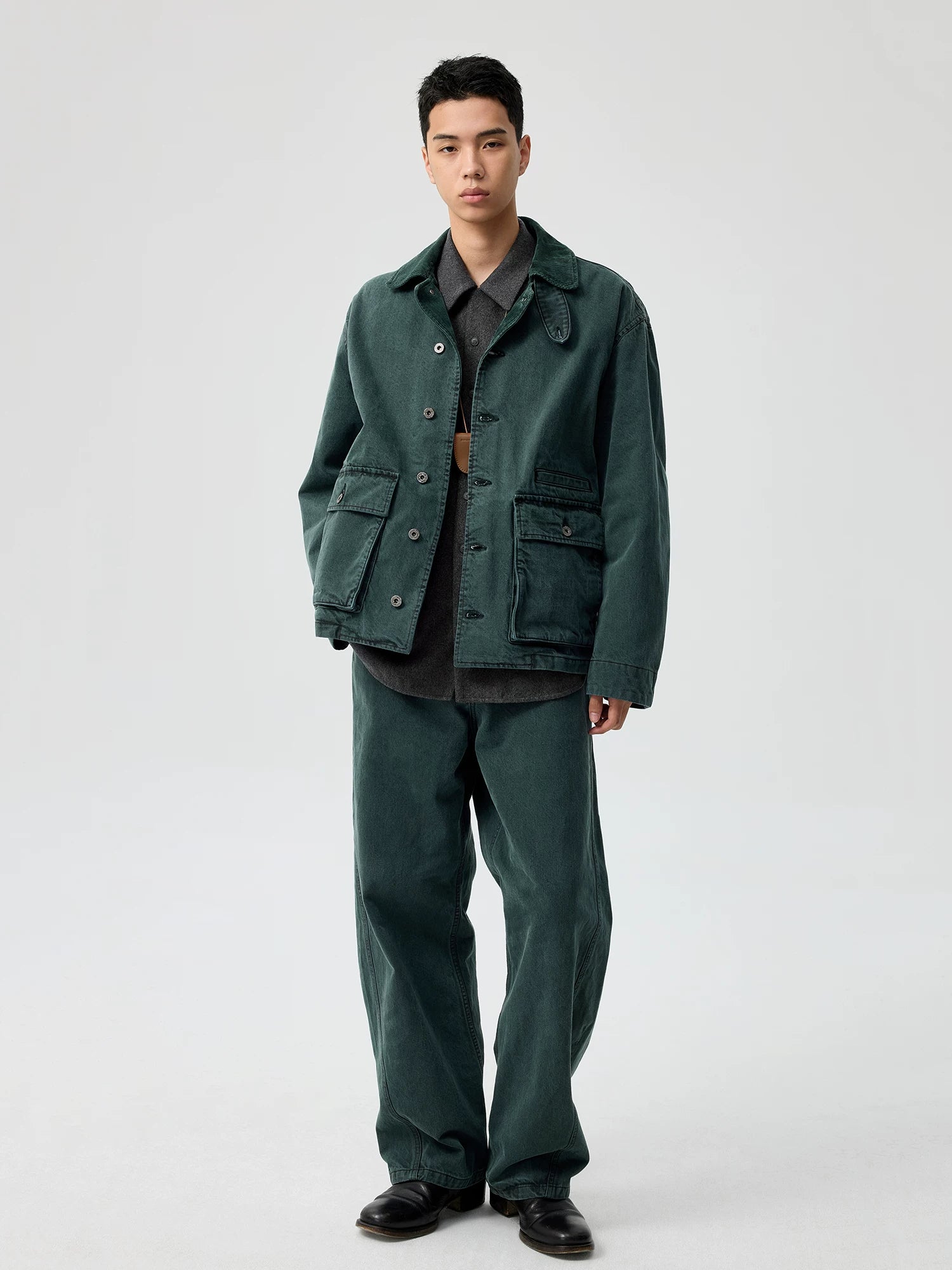 Garment-Dyed Utility Jacket