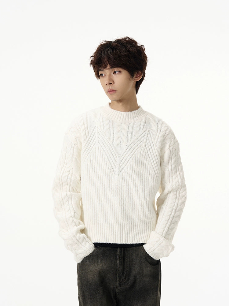 Full Cable Knit Sweater