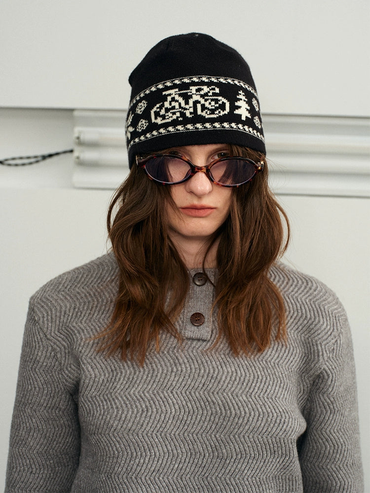 Fair Isle Knit Beanie