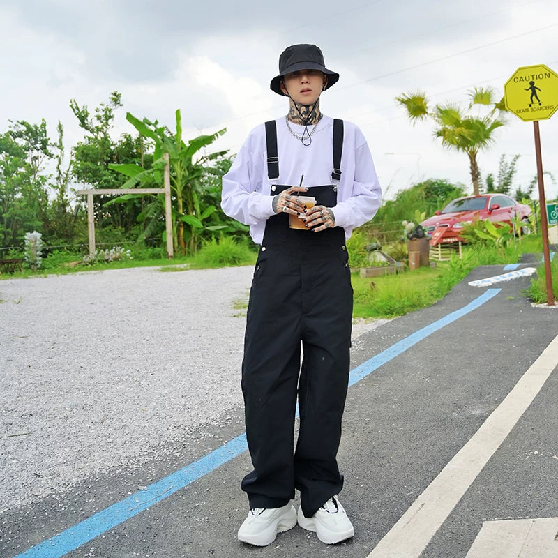 Skyline Workwear Wide‑Leg Overalls
