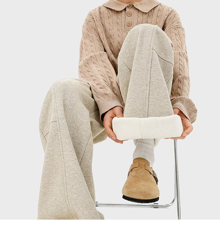 Hearthstone Herringbone Cuffed Trousers