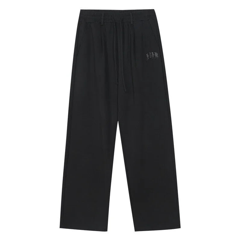 Relaxed Soft Wide-Leg Drawstring Sweatpants