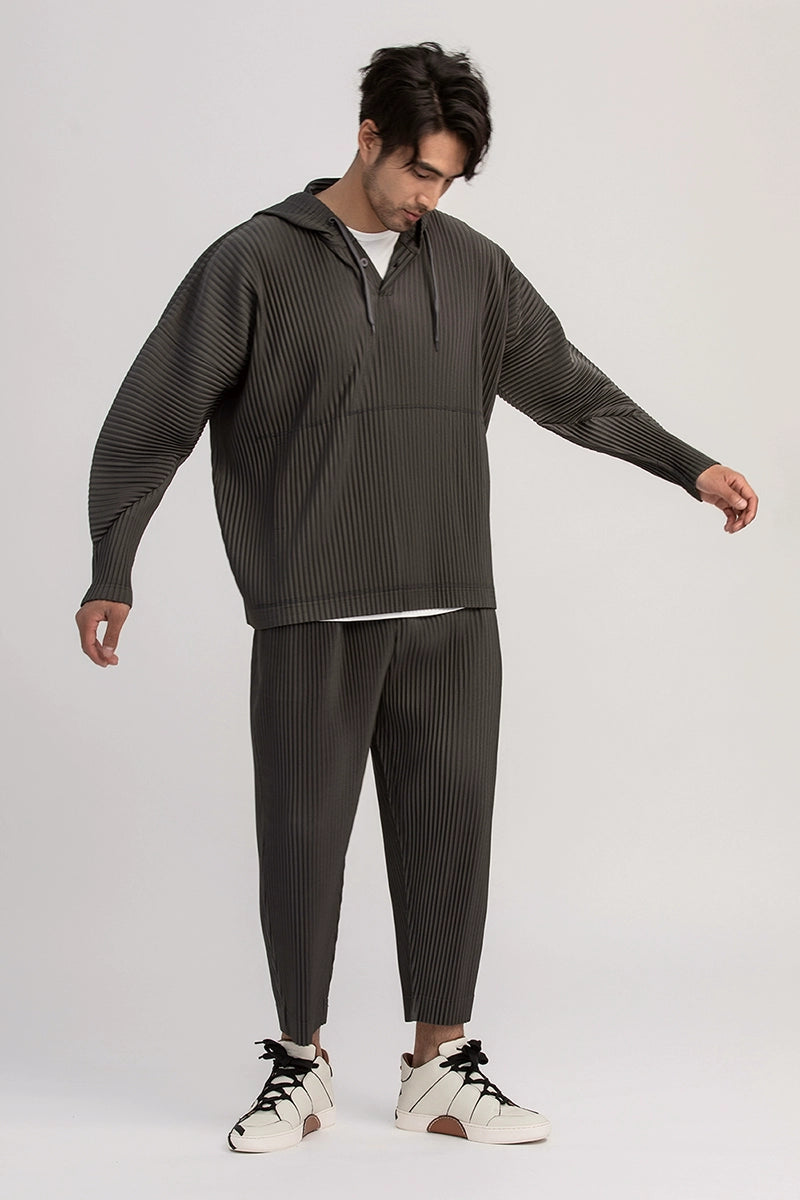 Pleated Cropped Pants