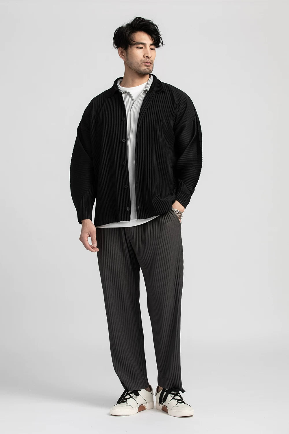 Loam Pleated Stripe Shirt