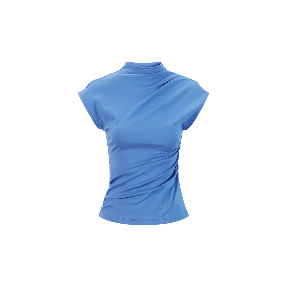Draped Asymmetric Twist Top