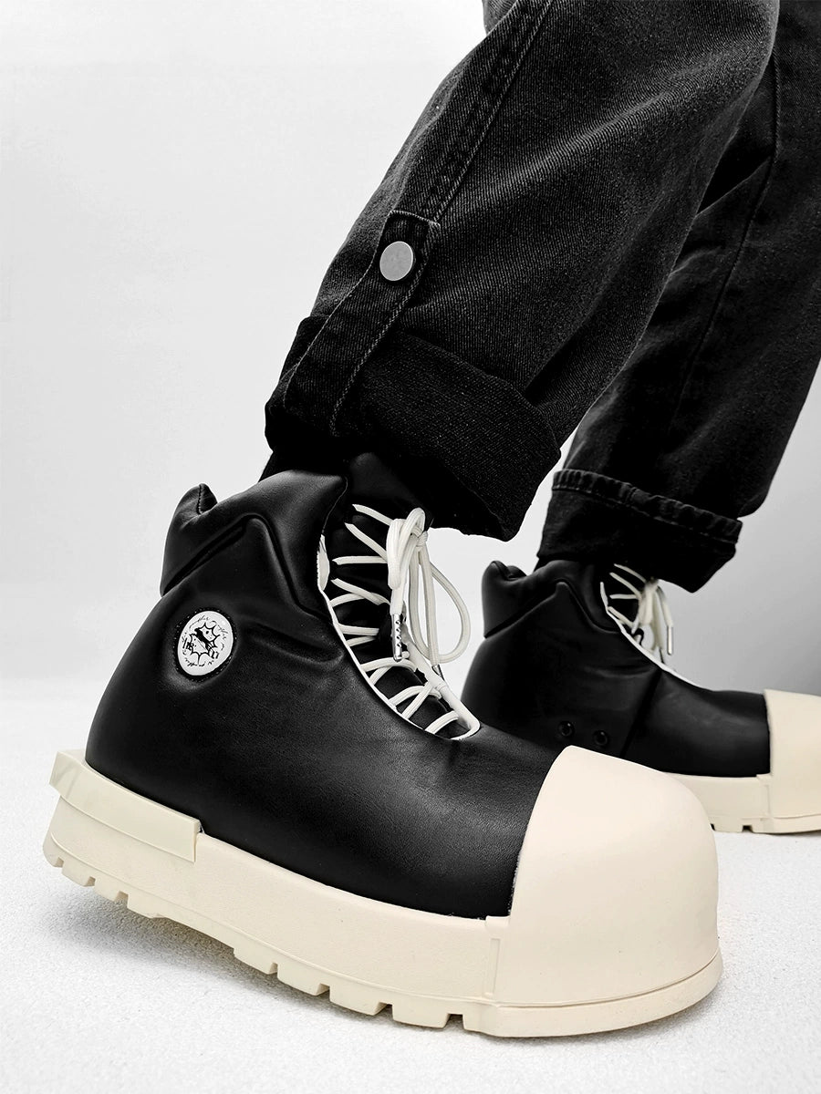 Chunky Black Platform High Tops