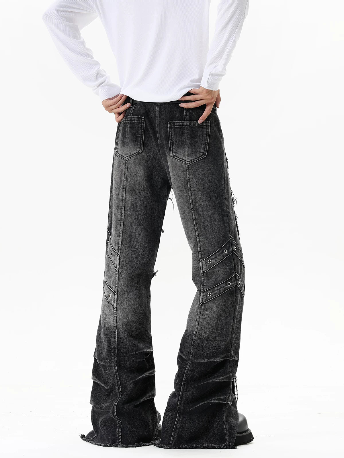 Midnight Havoc Utility Flare Jeans