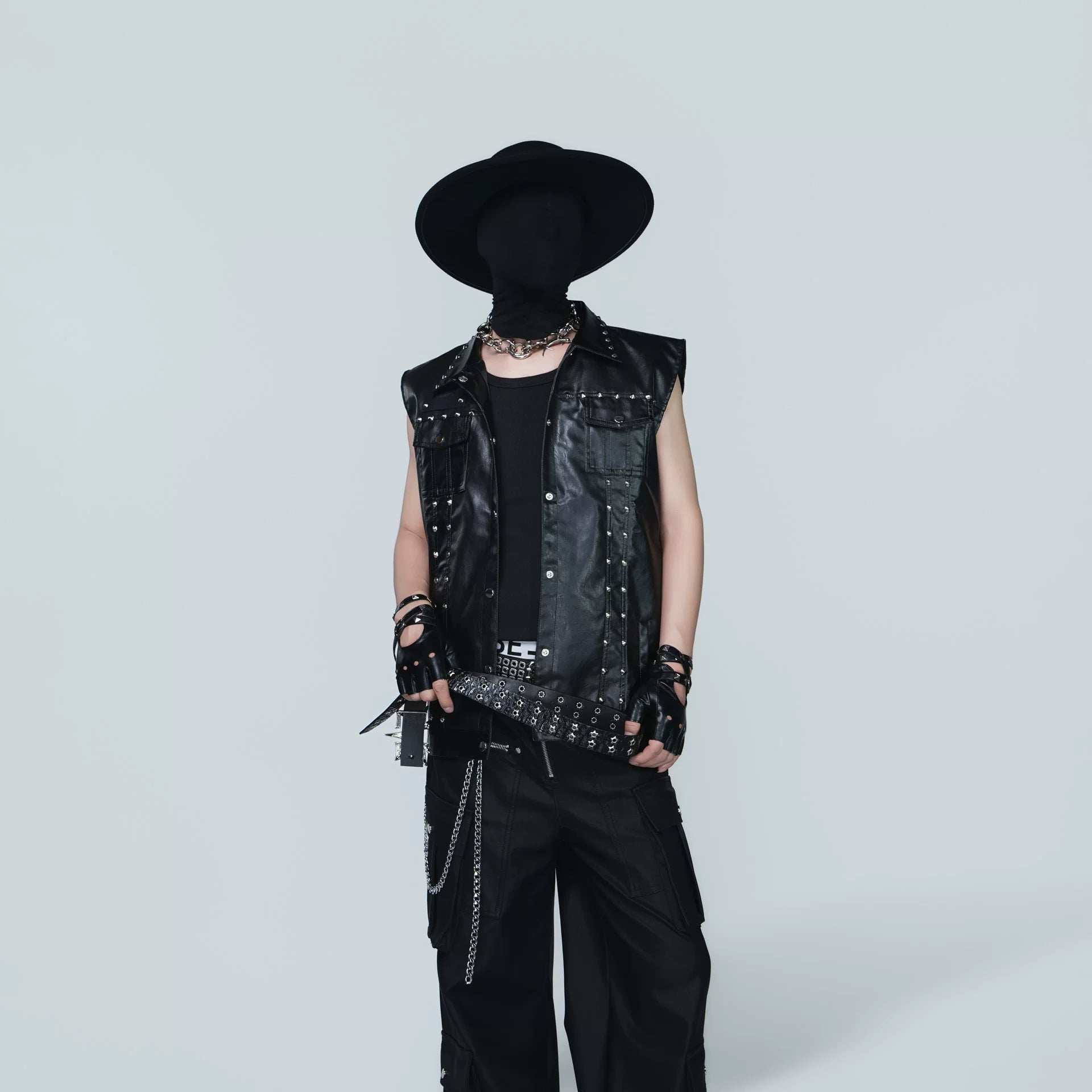 Midnight Riot Studded Leather Vest