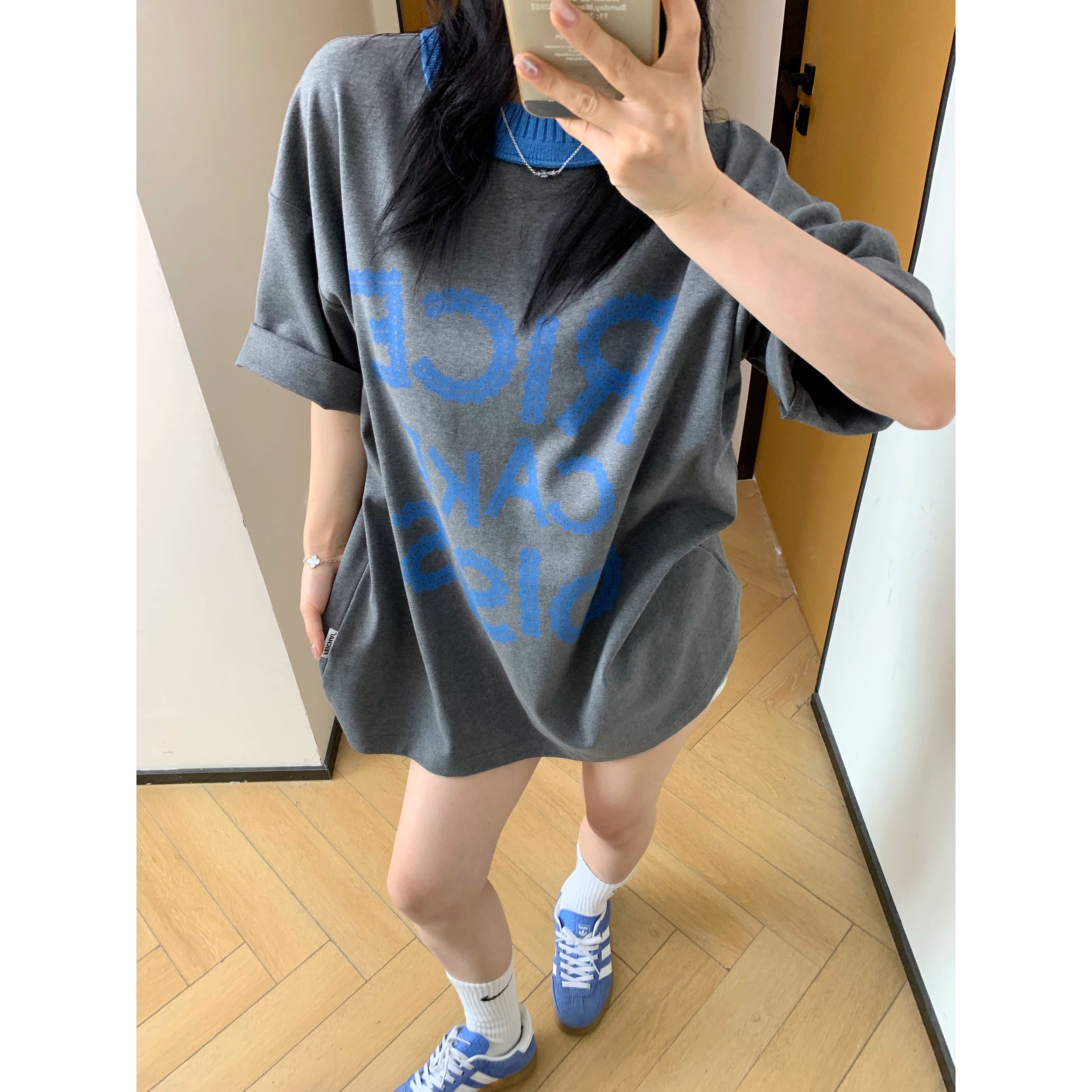 Charcoal Bubble Logo Tee