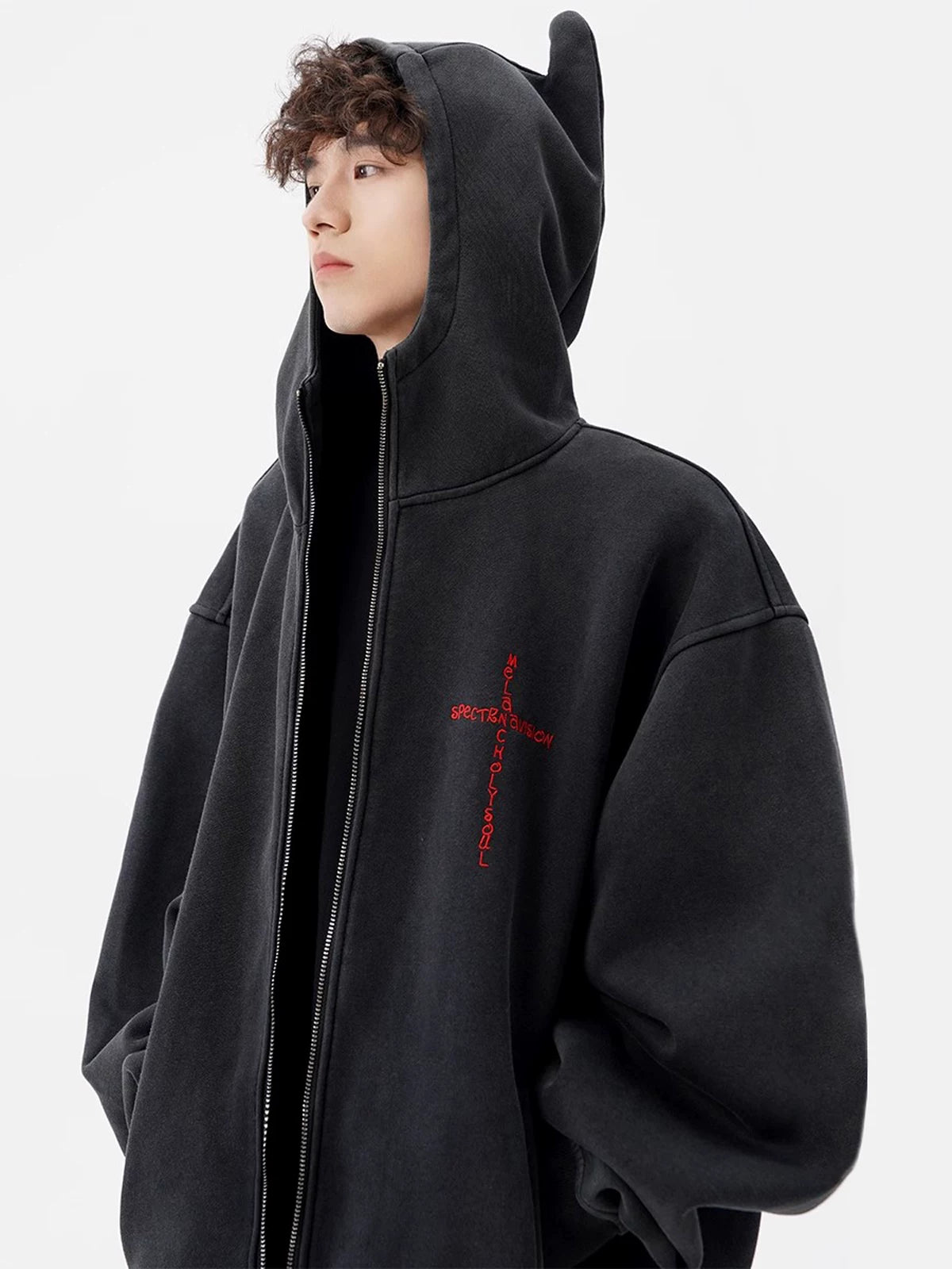 Night Imp Horned Zip Hoodie