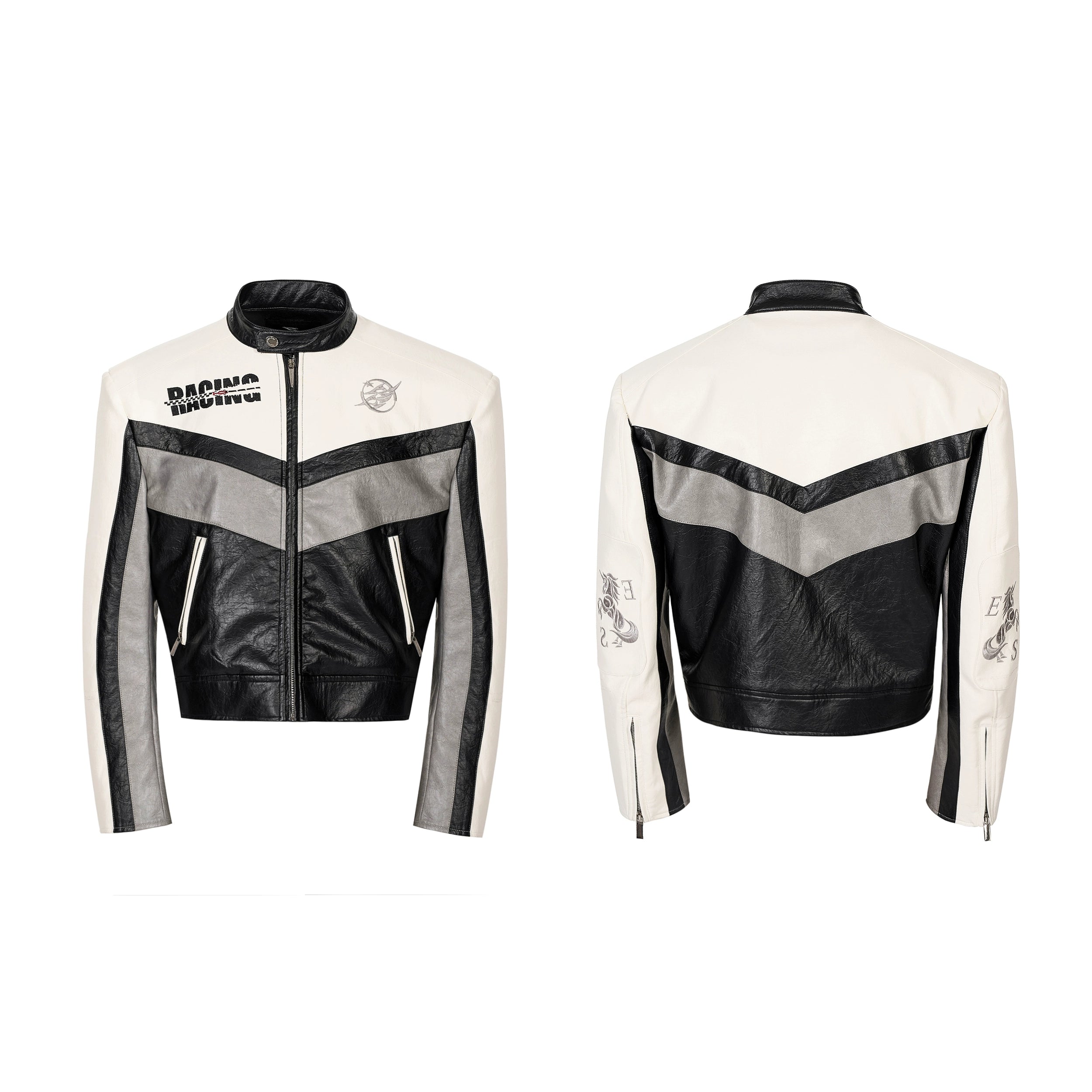 Blush Velocity Racing Moto Jacket