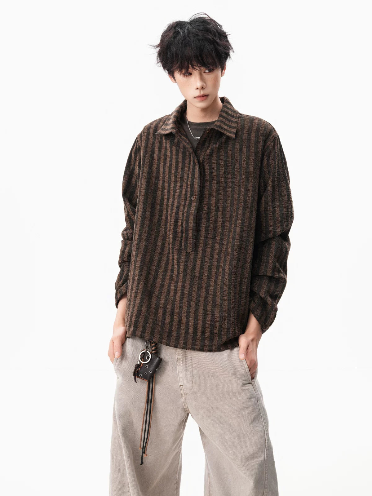 Hazel Loom Textured Stripe Shirt