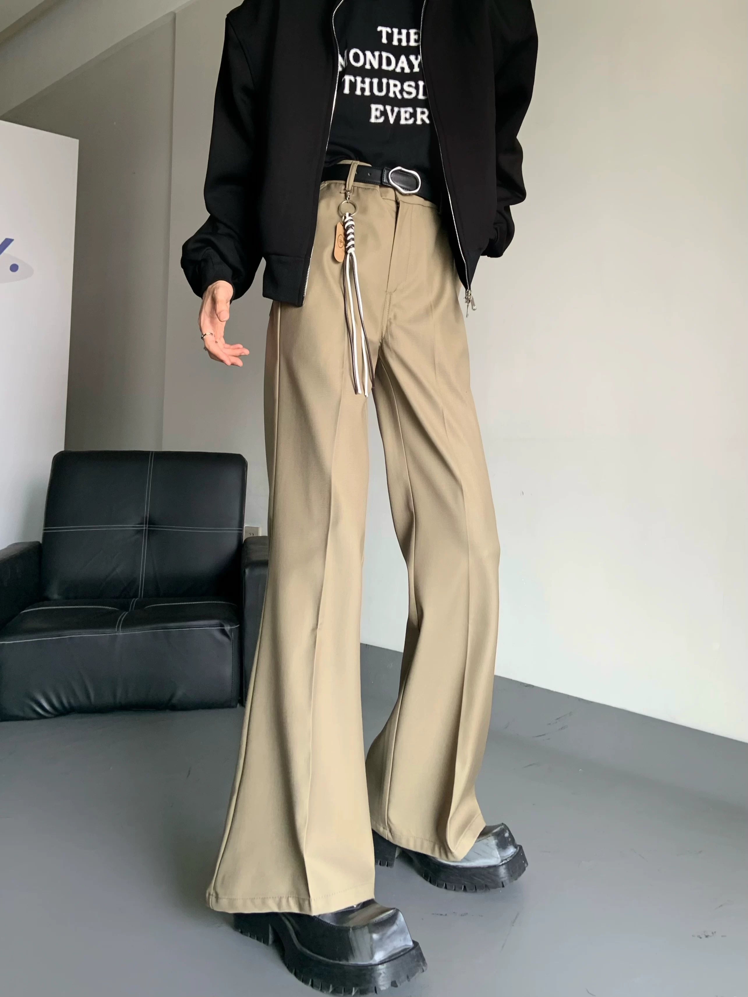 Noir Axis Flare Trousers