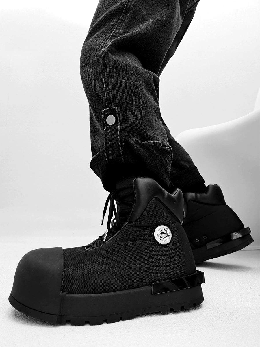 Chunky Black Platform High Tops