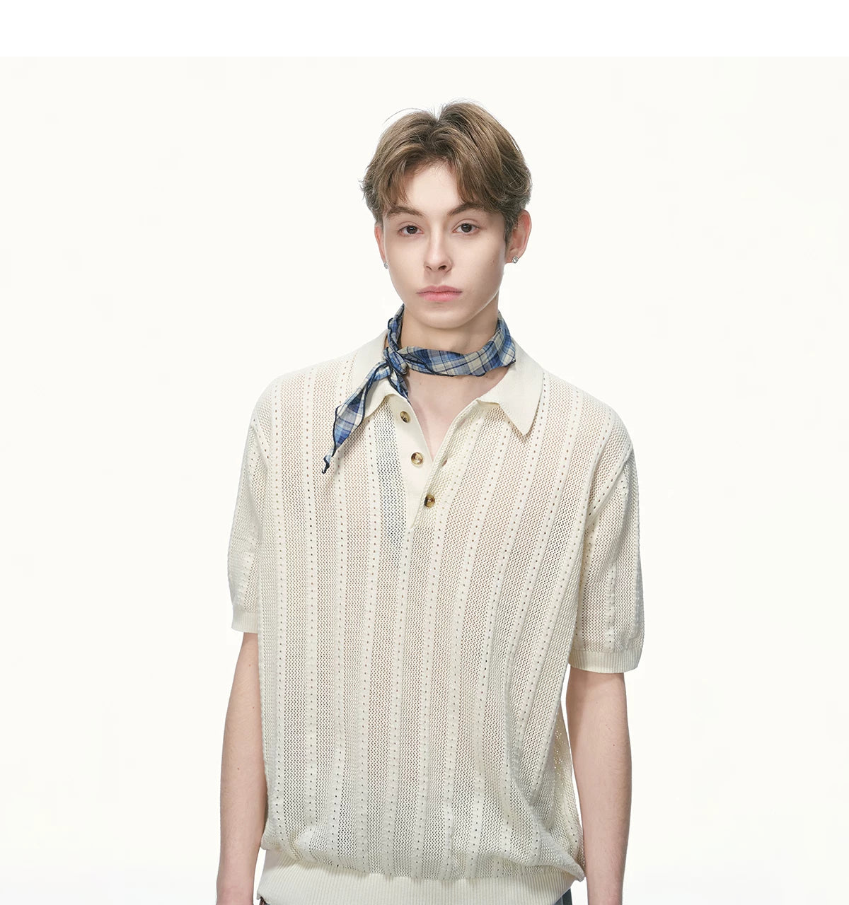 Breezeweave Pointelle Knit Polo