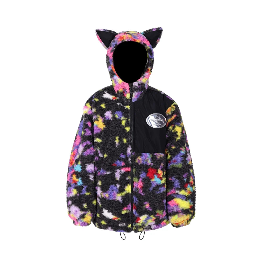 PINKSPINK Cosmic Cat Ear Fleece Jacket - Multicolor