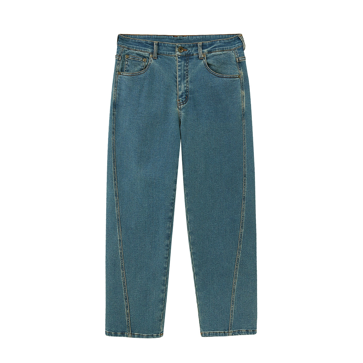 Tapered Slim-Fit Cropped Jeans