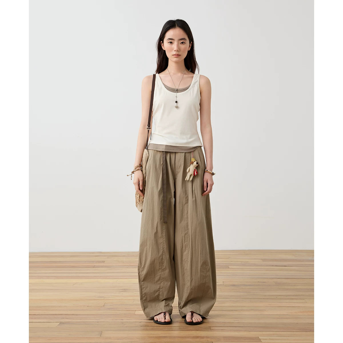 Layered Scoop Neck Fitted Tank Top