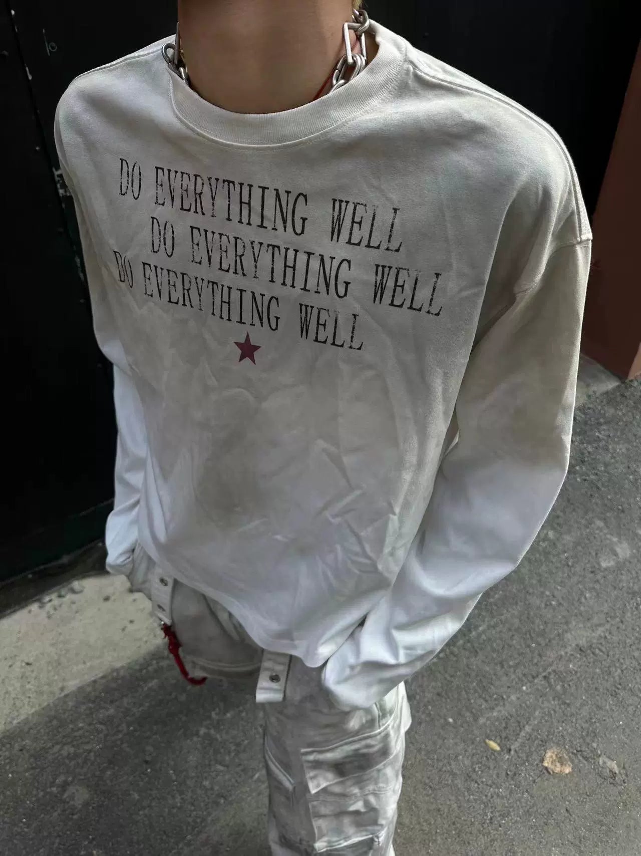 Ivory Anthem Slogan Longsleeve