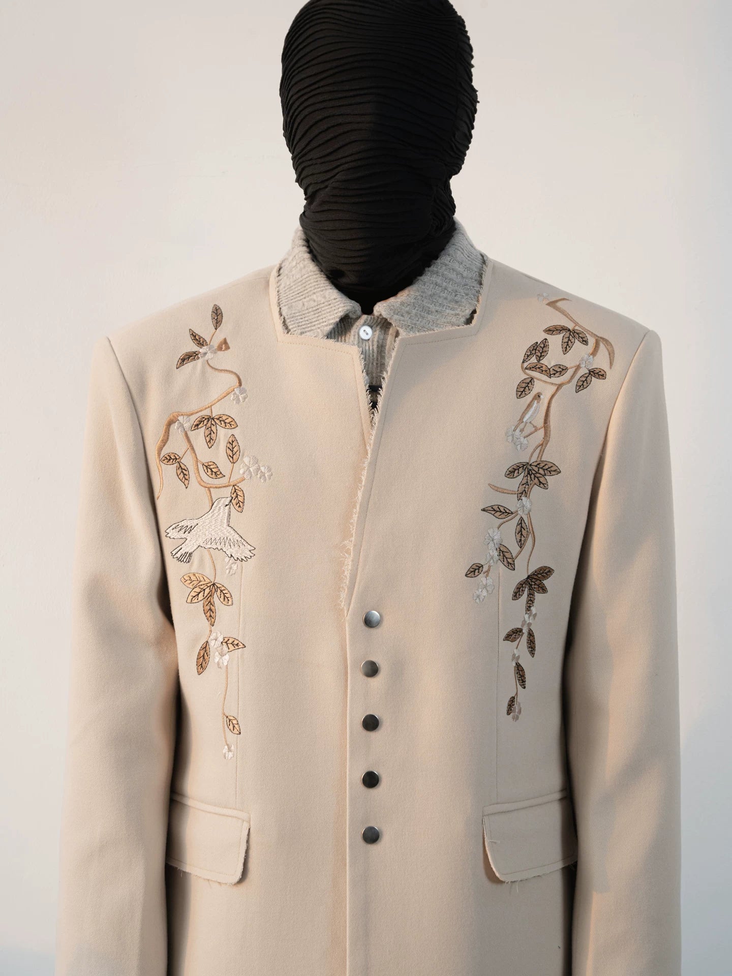 Sand Garden Embroidered Blazer