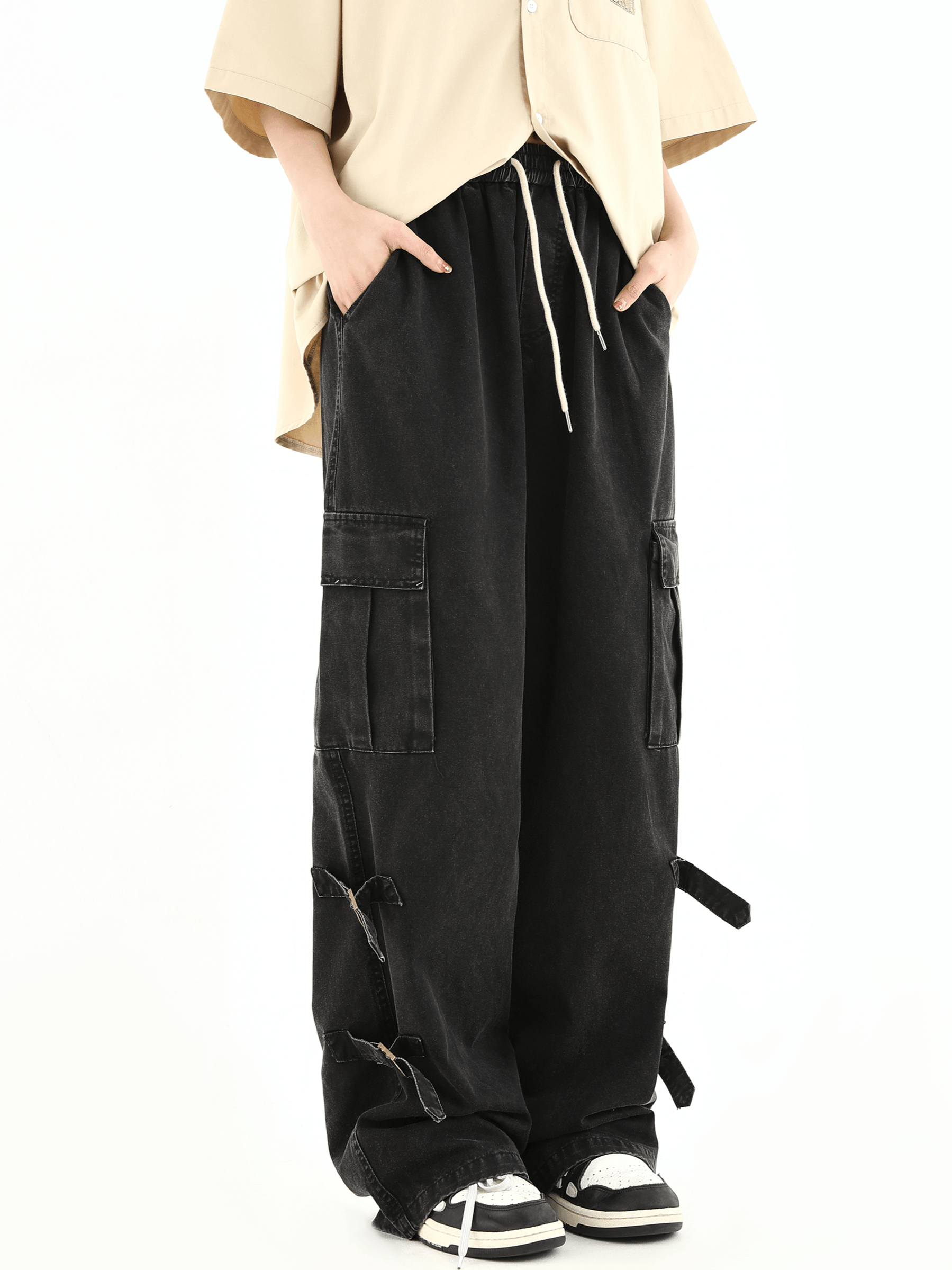 Loose Straight Leg Casual Pants - chiclara