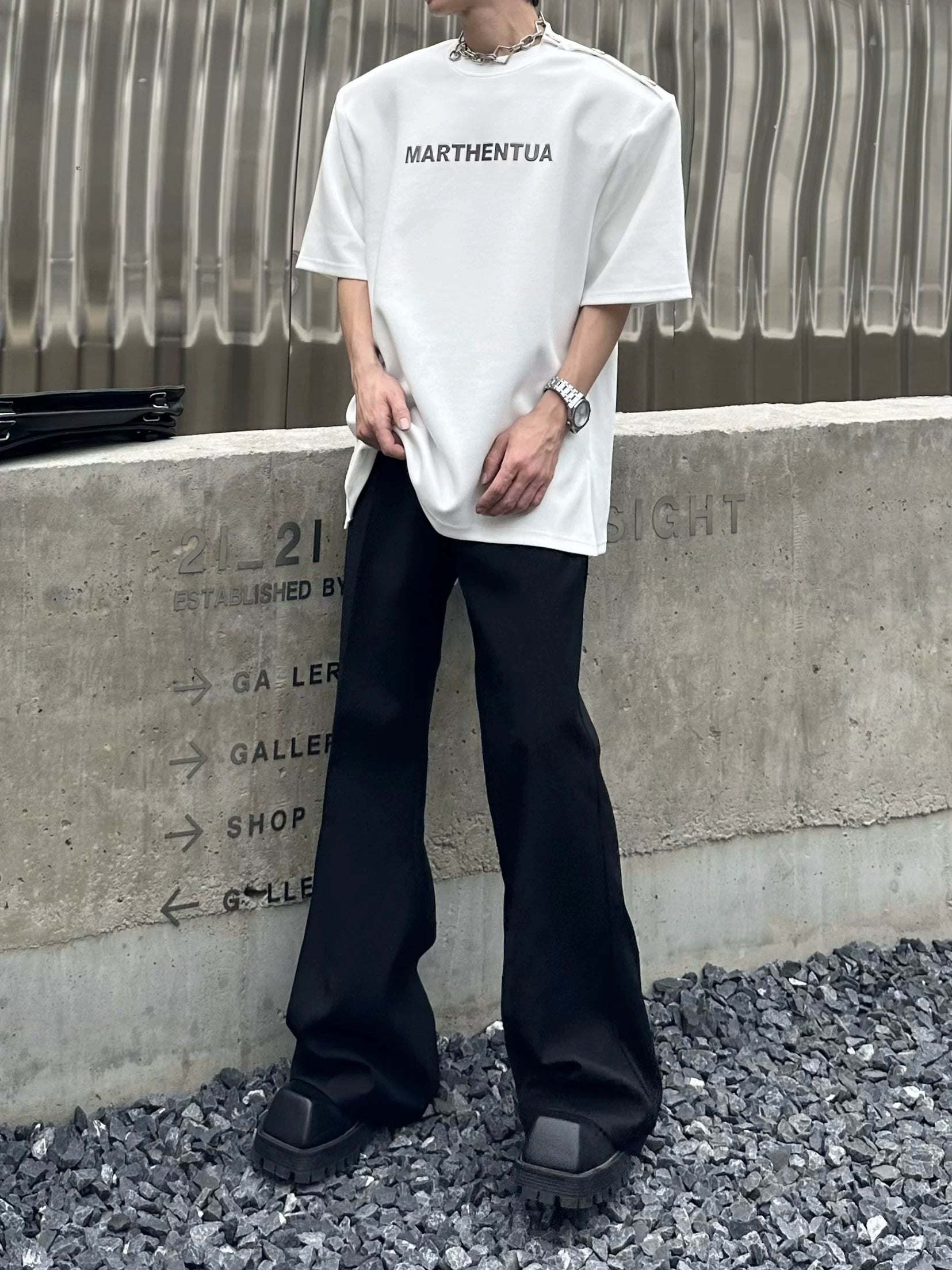 Onyx Axis Wide Leg Trousers