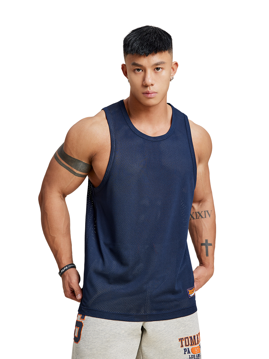 Vibrant Mesh Athletic Tank Top