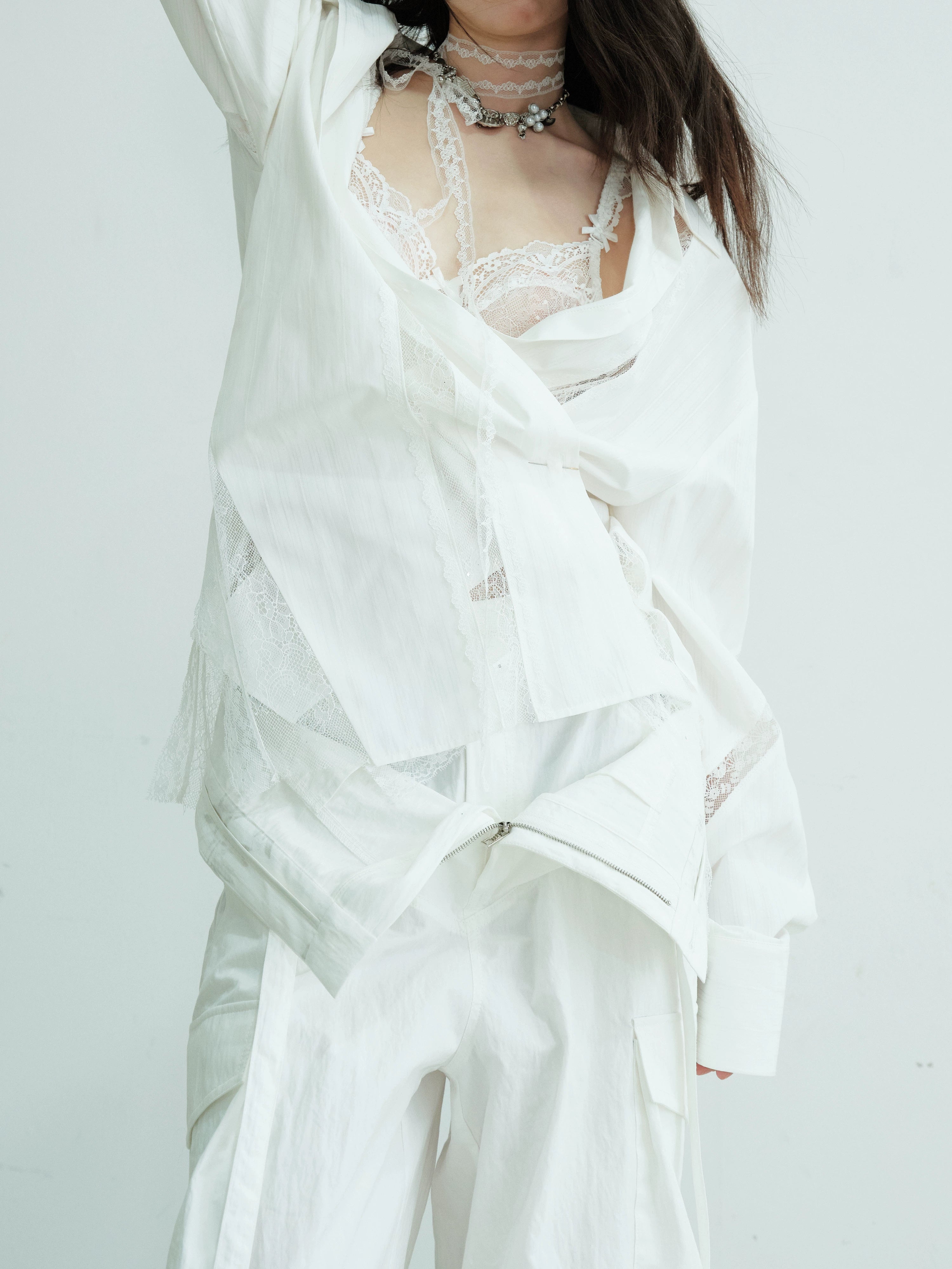 Classic White Cotton Long Sleeve Shirt