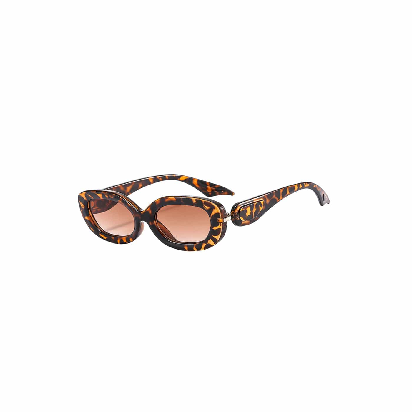 Retro Oval Frame Sunglasses