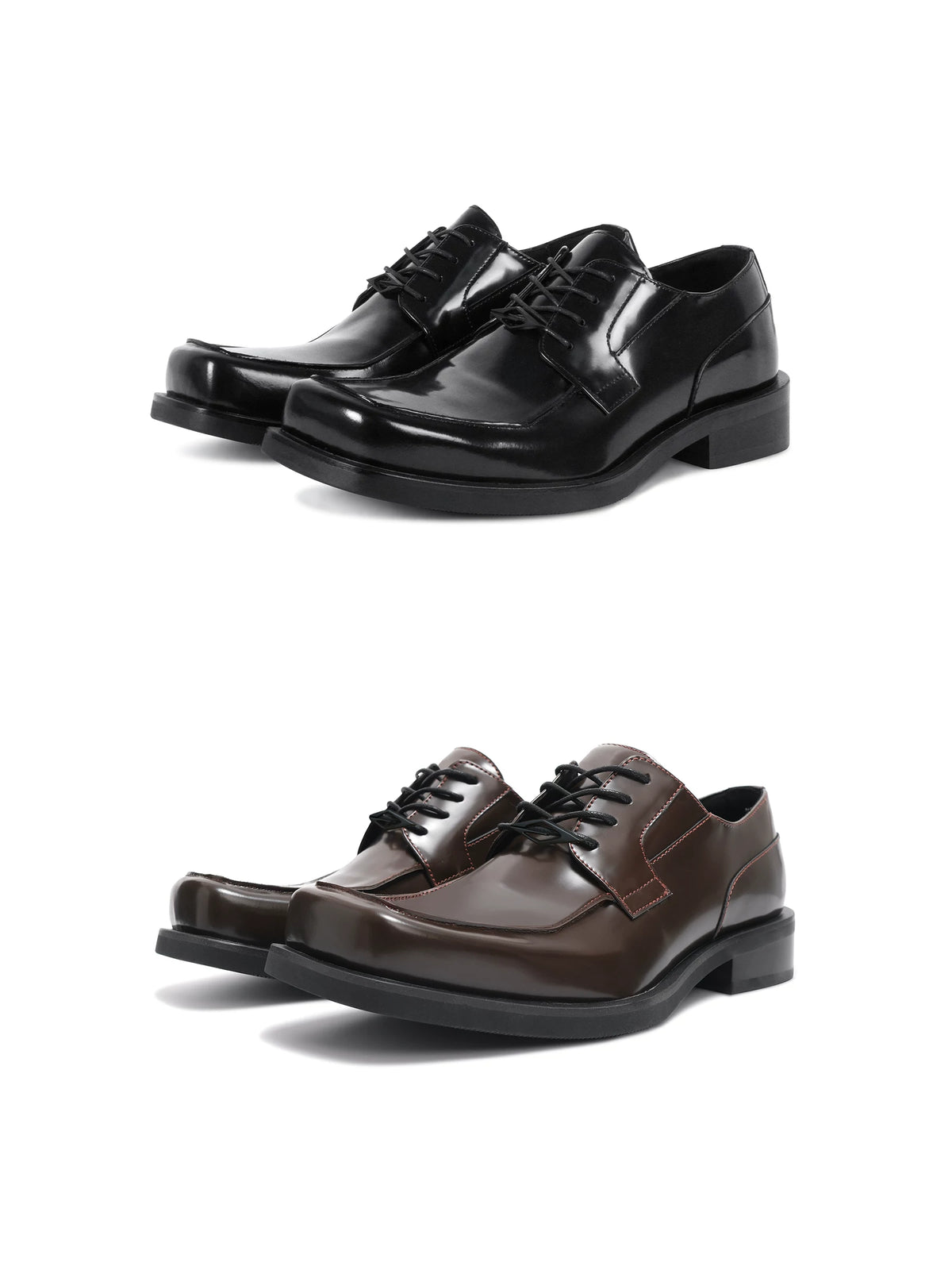 Mercer Square-Toe Derby Shoes