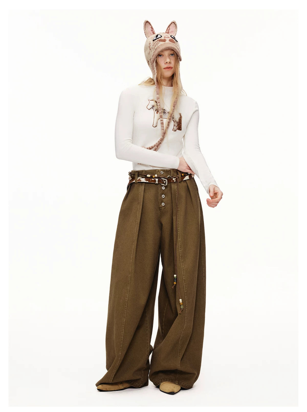 Storybook Stable Wide‑Leg Trousers