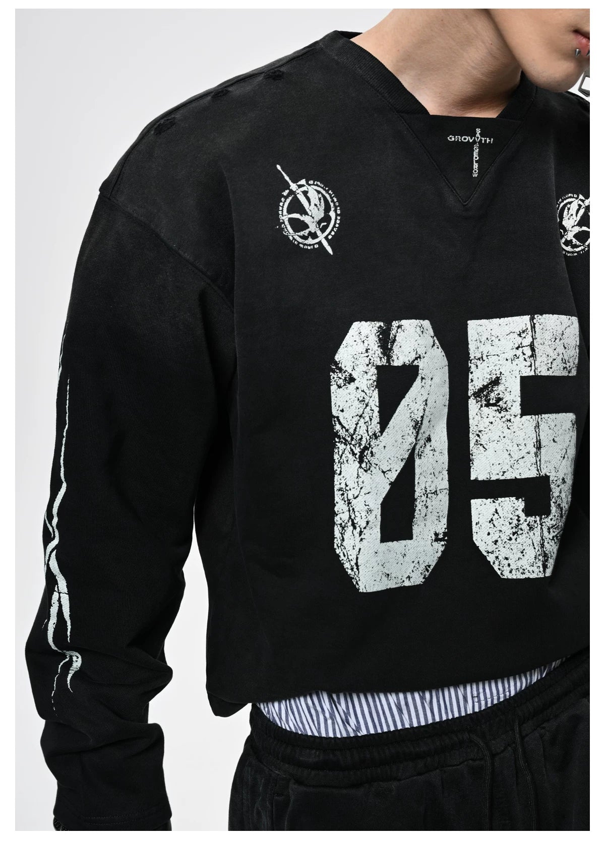 Blackout 05 Distressed Long Sleeve Tee