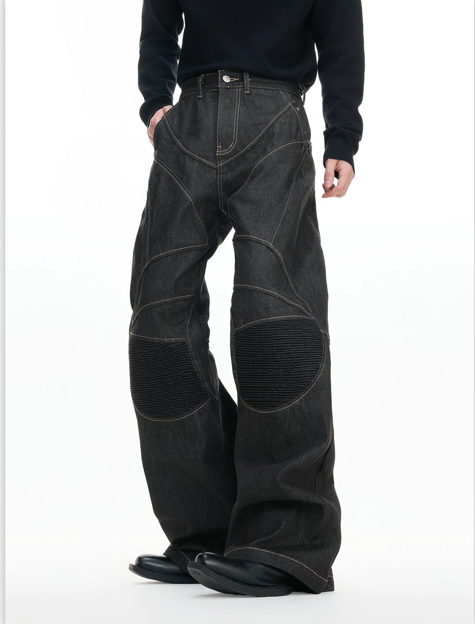 Gravel Arc Reinforced Flare Denim Trousers